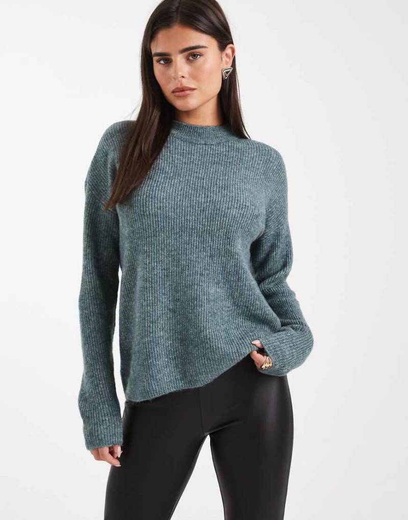 Only - Pullover in Grün mit Rundhalsausschnitt von ONLY