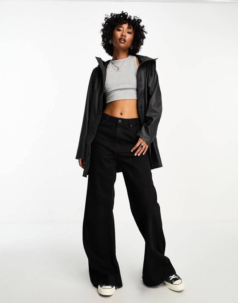 Only - Regenjacke in Anthrazit mit Kapuze-Grau von ONLY