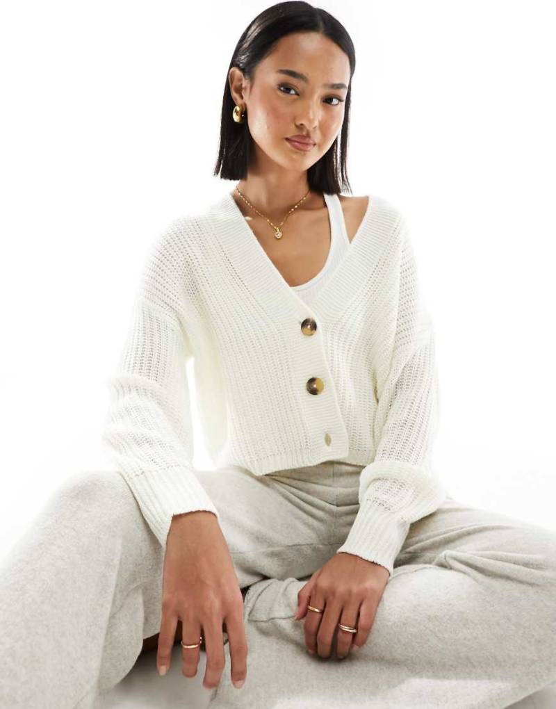 Only - Strickjacke in Creme-Neutral von ONLY