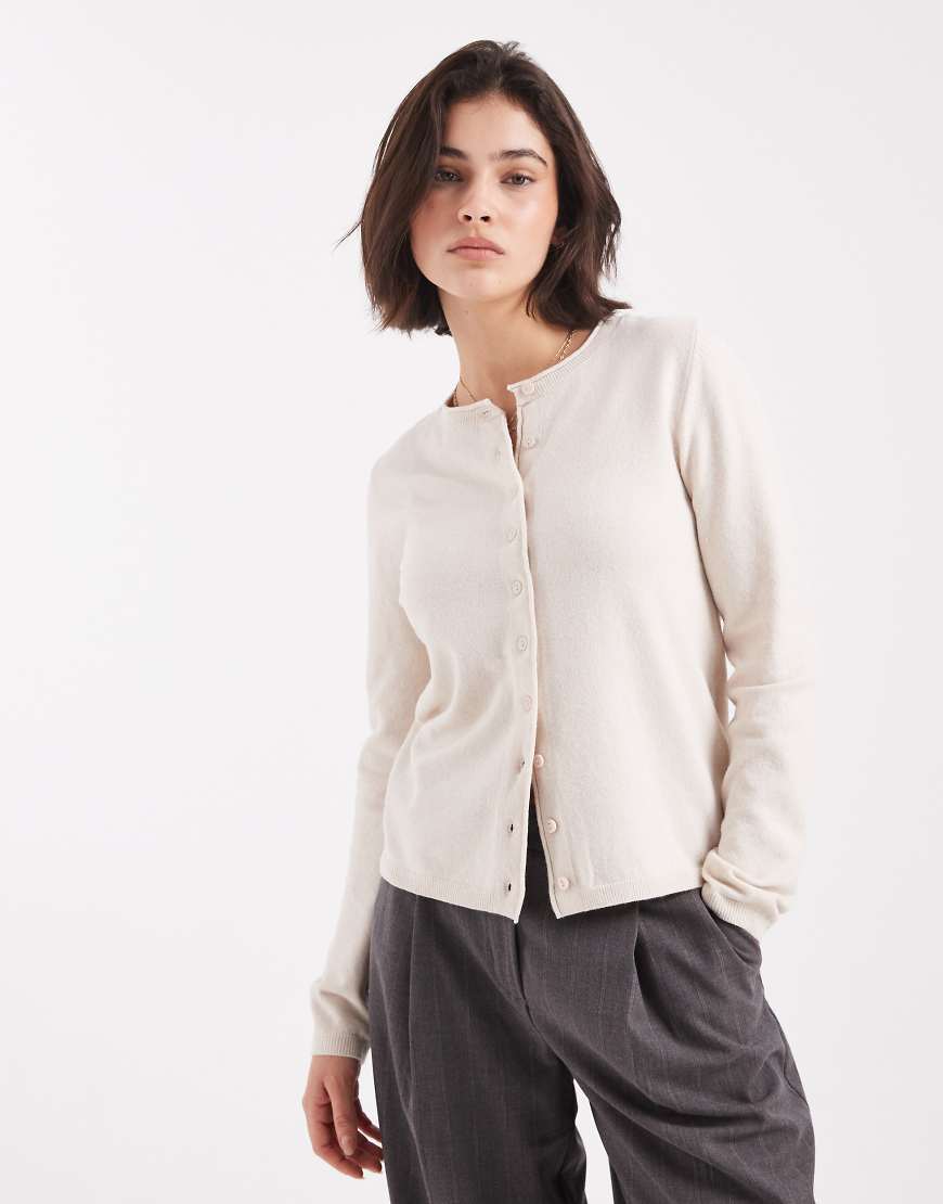 Only - Strickjacke in Creme-Weiß von ONLY