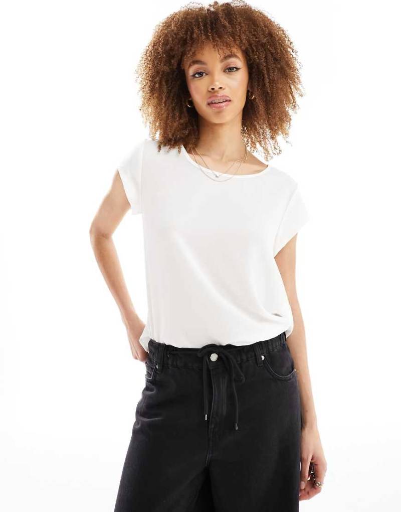 Only - Weiße Bluse mit Reißverschluss hinten von ONLY