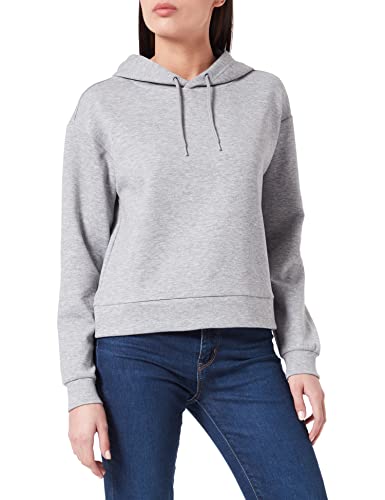 ONLY Damen Onplounge Ls Hood Sweat - Noos, Light Grey Melange, S von ONLY