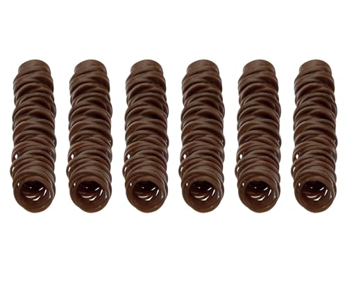 ONLYKXY 400 Stück natürliche Gummibänder, 15 mm, weiche elastische Bänder für Haare, Zöpfe, Mini-Gummiringe (braun) von ONLYKXY