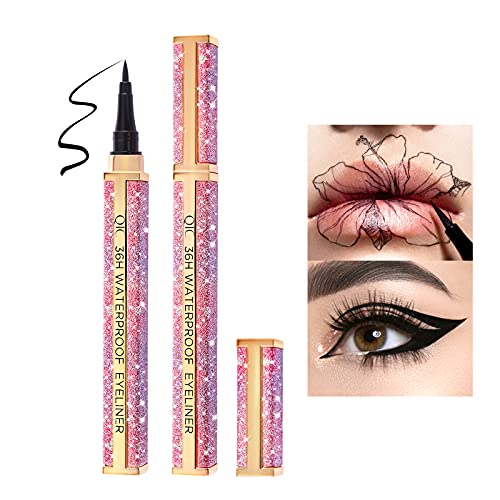 ONLYOILY Eyeliner Wasserfest Schwarz Liquid Eyeliner Präzisionsminiatur Schnell trocknend Langlebig Eyeliner 02 von ONLYOILY