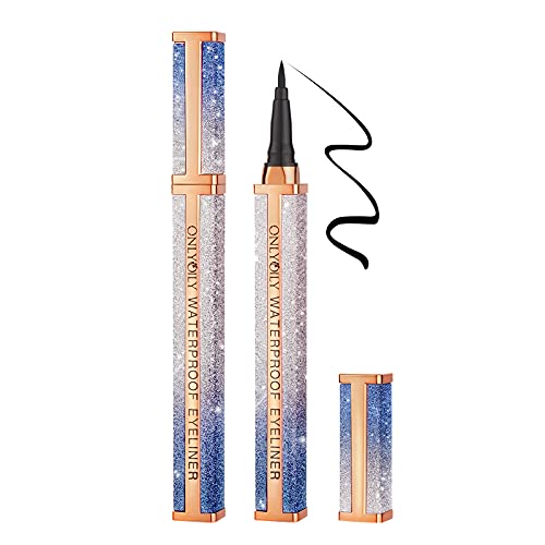 Onlyoily Eyeliner Wasserfest Schwarz Liquid Eyeliner Präzisionsminiatur Schnell trocknend Langlebig Eyeliner von ONLYOILY