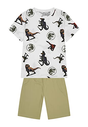 Jurassic World All Over Schlafanzug Pyjama-Set Shorty, Größe Kids:146-152 von ONOMATO!