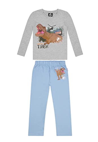 Jurassic World T-Rex Kinder Jungen Schlafanzug Pyjama Langarm-Shirt + Schlaf-Hose, Größe Kids:104 von ONOMATO!