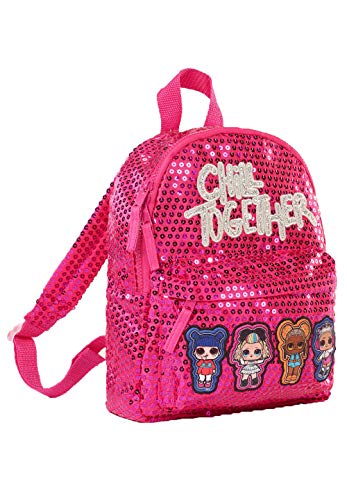 LOL Rucksack L.O.L. Surprise! Mädchen Kinder Glitzer Pailletten Backpack von ONOMATO!