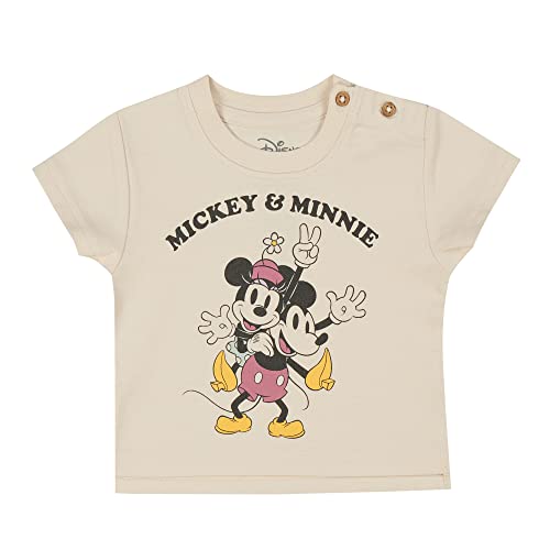 Minnie Mouse und Mickey Mouse Mädchen Baby T-Shirt Kurzarm Cradle to Cradle von ONOMATO!