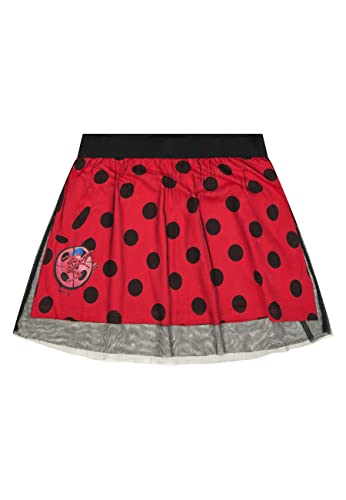 Miraculous Ladybug Mädchen Tüll-Rock Rot (as3, Numeric, Numeric_110, Numeric_116, Regular) von ONOMATO!