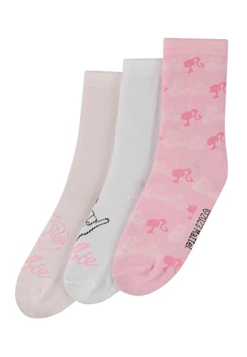 ONOMATO! Barbie Mädchen Kinder Socken 3 Paar, Größe:35/38 von ONOMATO!