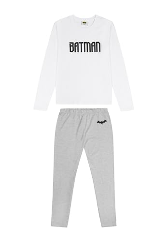 ONOMATO! Batman Kinder Jungen Schlafanzug Pyjama Langarm-Shirt + Schlaf-Hose, Größe Kids:164-170 von ONOMATO!