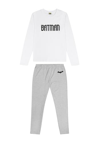 ONOMATO! Batman Kinder Jungen Schlafanzug Pyjama Langarm-Shirt + Schlaf-Hose, Größe Kids:176-182 von ONOMATO!