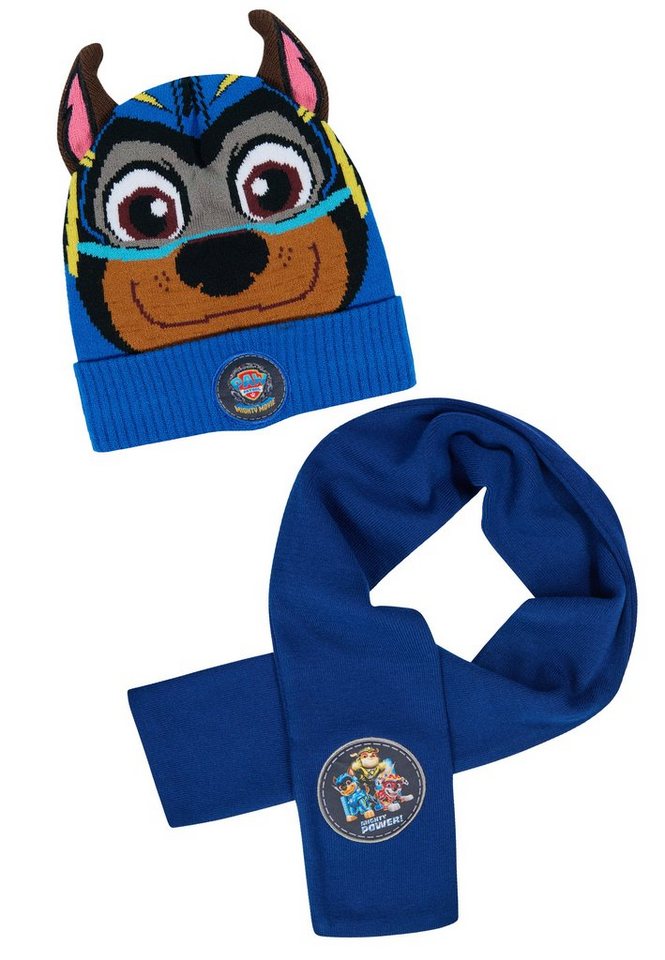 ONOMATO! Beanie Paw Patrol Chase Jungen Kinder Winter-Set Mütze & Schal (SET) von ONOMATO!