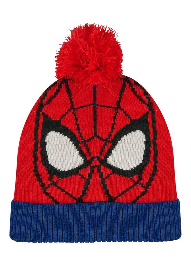 ONOMATO! Bommelmütze Spider-Man Jungen Kinder Winter-Mütze von ONOMATO!