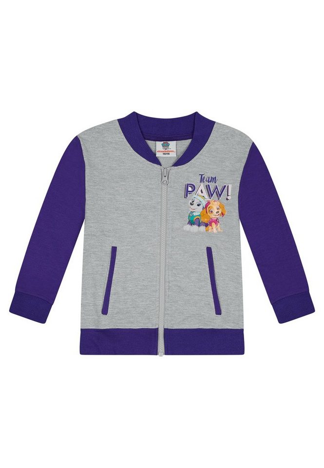 ONOMATO! Collegejacke Paw Patrol Mädchen College-Jacke Übergangsjacke Skye und Everest von ONOMATO!