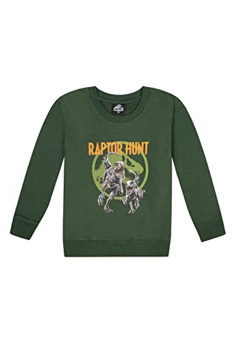 ONOMATO! Jurassic World Raptor Hunt Sweatshirt Pullover Pulli Sweater Grün, Größe Kids:152 von ONOMATO!