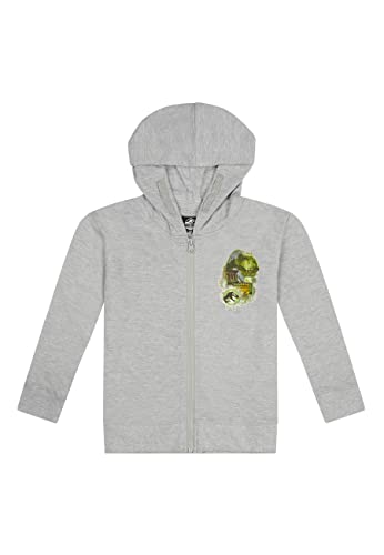 ONOMATO! Jurassic World Sweatjacke Pullover-Jacke Hoodie Kapuze Kapuzenjacke Reißverschluss Grau, Größe Kids:140 von ONOMATO!