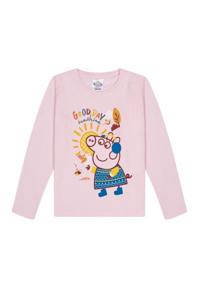 ONOMATO! Langarmshirt Peppa Wutz Pig Mädchen Longsleeve Langarm-Shirt von ONOMATO!