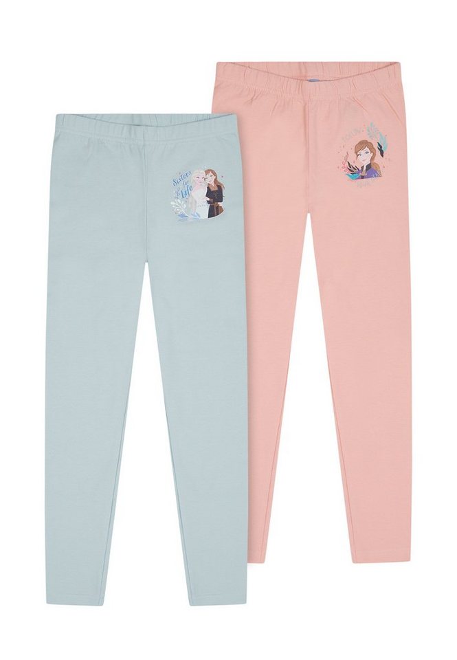 ONOMATO! Leggings Frozen - Die Eiskönigin Anna und Elsa Mädchen Leggings 2er Pack Doppelpack von ONOMATO!