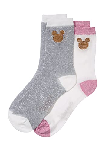 ONOMATO! Mickey Mouse Damen Frauen Strümpfe Socken 2er Pack (39) von ONOMATO!