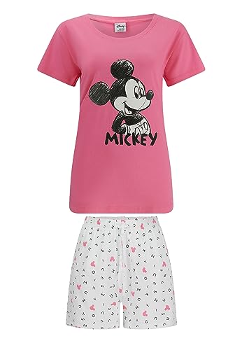 ONOMATO! Mickey Mouse Damen Pyjama Shorty Sommer Schlafanzug, Größe Kids:34 von ONOMATO!