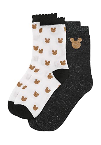 ONOMATO! Mickey Mouse Damen Strümpfe Socken 2er Pack (39) von ONOMATO!