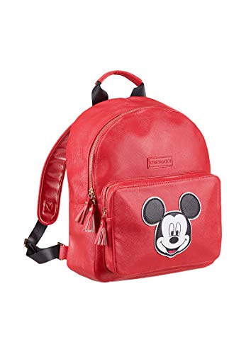 ONOMATO! Mickey Mouse Rucksack Backpack Mädchen Frauen für Groß und Klein Kinder Erwachsen, Farbe:Rot von ONOMATO!