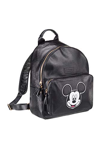 ONOMATO! Mickey Mouse Rucksack Backpack Mädchen Frauen für Groß und Klein Kinder Erwachsen, Farbe:Schwarz von ONOMATO!
