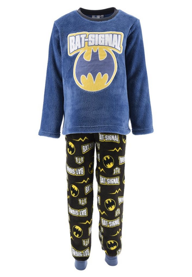 ONOMATO! Schlafanzug Bat-Signal Kinder Jungen Pyjama langarm Nachtwäsche (2 tlg) von ONOMATO!