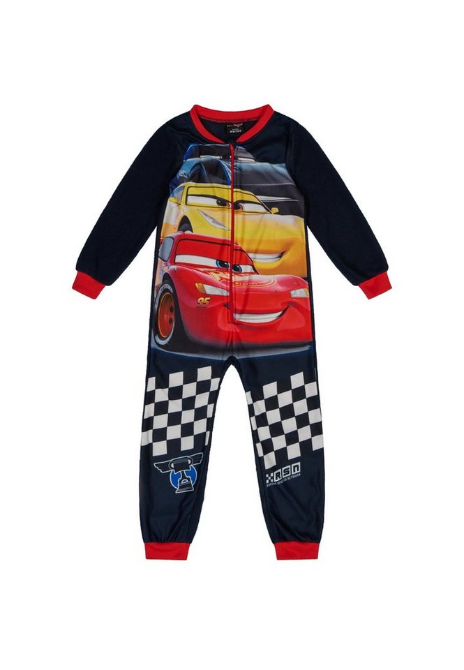 ONOMATO! Schlafanzug Cars Jungen Schlaf Overall Pyjama langarm Jumpsuit von ONOMATO!