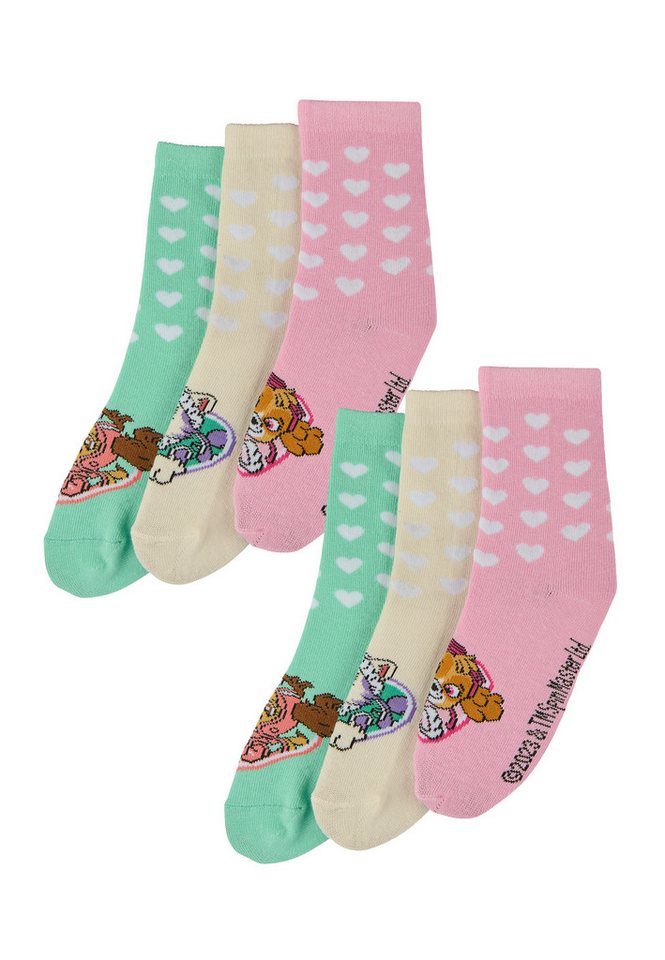 ONOMATO! Socken Paw Patrol Skye Kinder Mädchen Strümpfe Socken 6er Pack (6-Paar) von ONOMATO!