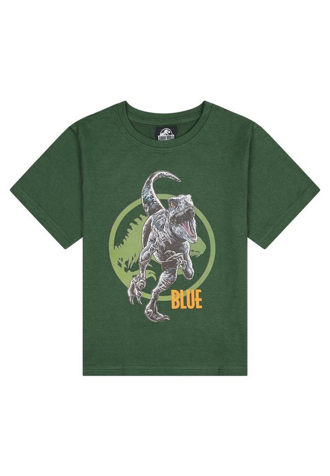 ONOMATO! T-Shirt Blue Kinder Jungen T-Shirt Oberteil Top Shirt Jurassic World Design von ONOMATO!