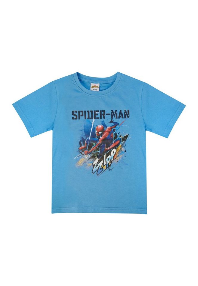 ONOMATO! T-Shirt Kinder Jungen T-Shirt Oberteil Top Shirt Spider-Man Design von ONOMATO!