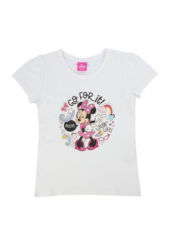 ONOMATO! T-Shirt Minnie Mouse Kinder Mädchen T-Shirt Oberteil Top Shirt MIni Maus von ONOMATO!