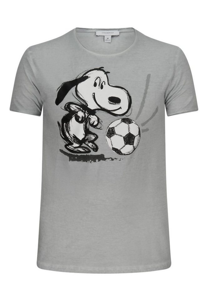 ONOMATO! T-Shirt Peanuts Snoopy Fussball Herren T-Shirt Kurzarm-Shirt von ONOMATO!