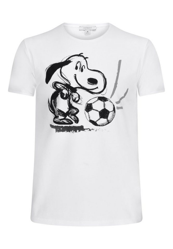 ONOMATO! T-Shirt Peanuts Snoopy Fussball Herren T-Shirt Kurzarm-Shirt von ONOMATO!