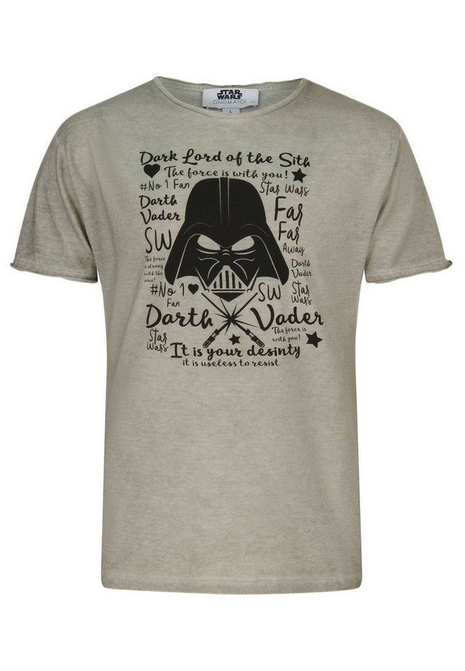 ONOMATO! T-Shirt Star Wars Darth Vader Herren T-Shirt Kurzarm-Shirt von ONOMATO!