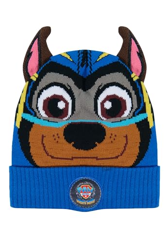 Paw Patrol Chase Kinder Jungen Beanie Winter-Mütze mit Ohren von ONOMATO!