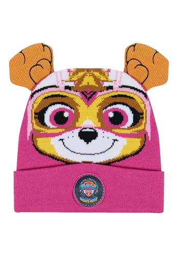 Paw Patrol Sky Kinder Mädchen Beanie Winter-Mütze mit Ohren von ONOMATO!