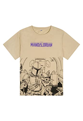 Star Wars The Mandalorian Din Djarin Grogu Jungen T-Shirt (as3, Numeric, Numeric_134, Numeric_140, Regular) von ONOMATO!