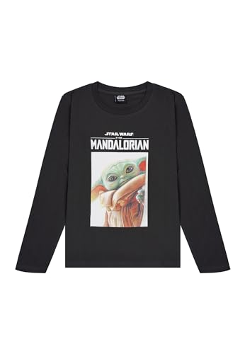 Star Wars The Mandalorian Grogu Kinder Jugentliche Longsleeve Langarm-Shirt, Größe Kids:158-164 von ONOMATO!