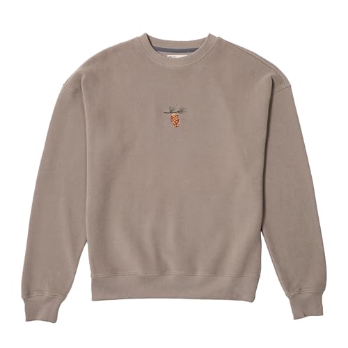 ONTRAIL Tannenzapfen-Sweatshirt für Damen – Unisex-Sweatshirt aus Baumwolle ohne Kapuze und samtweichem Stoff mit Rundhalsausschnitt von ONTRAIL