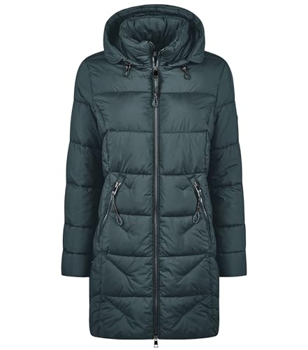 ONUA Winterjacke Damen, warmer, langer Steppmantel mit abnehmbarer Kapuze, auch als Wintermantel oder Outdoorjacke gefüttert mit veganer Daune (Größe 36-48) von ONUA