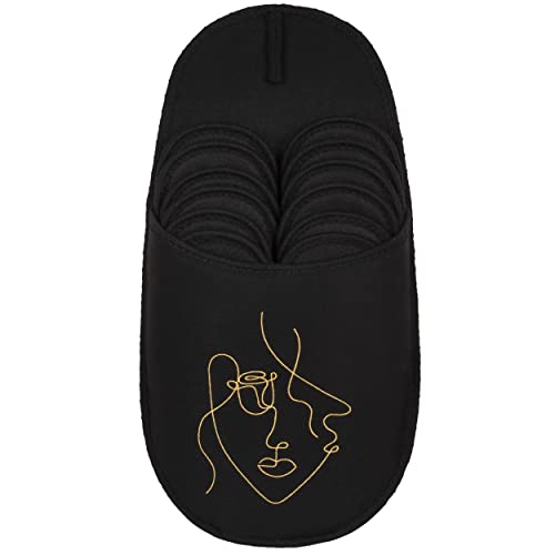 ONVAYA® ABS Gästepantoffel | Abstraktes Gesicht | 6er Set | Antirutsch Sohle | Hausschuhe | Filzpantoffel | Gr. 36-45 Gästehausschuhe von ONVAYA