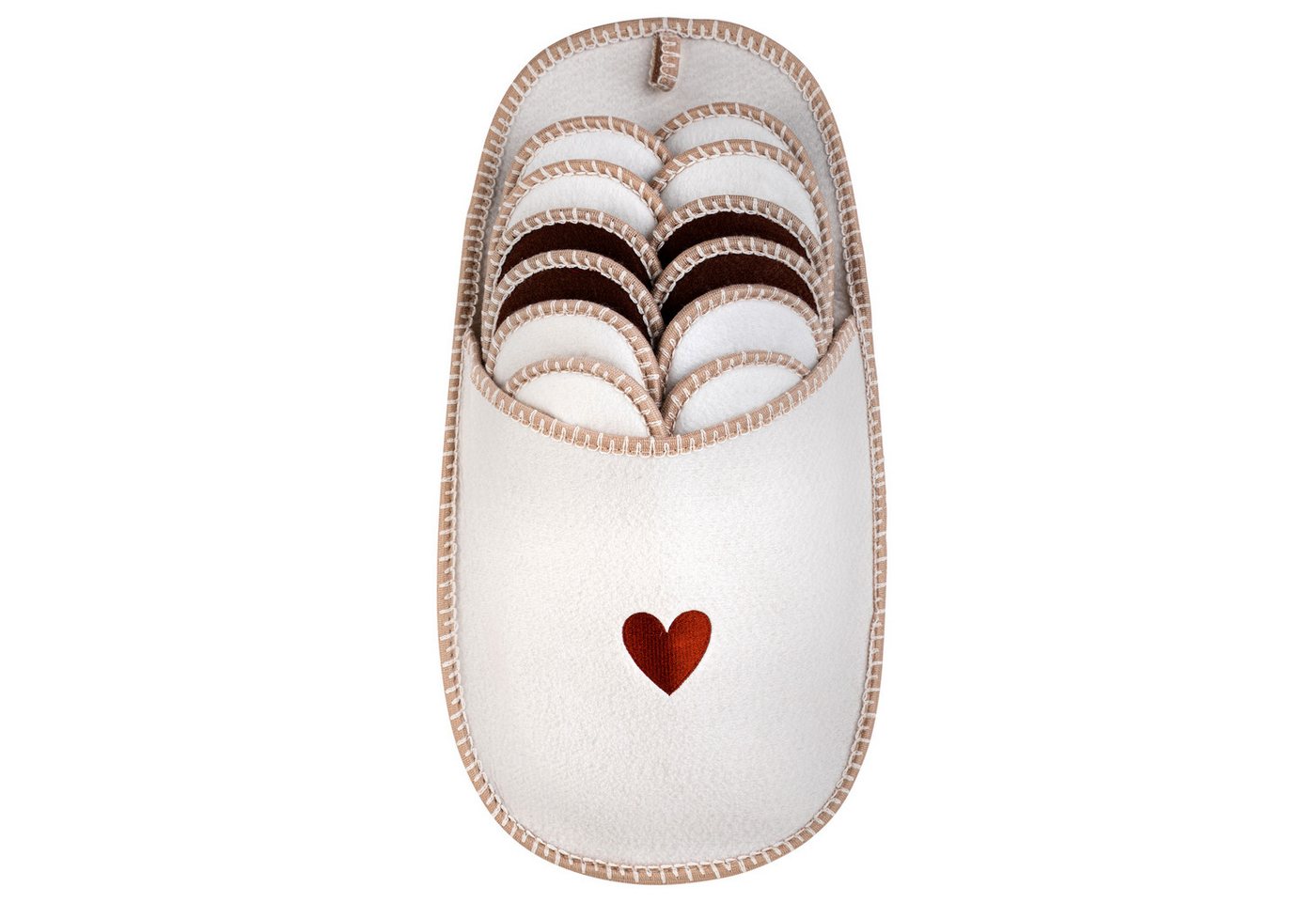 ONVAYA ABS Gästepantoffel, Waschbär, 6er Set, Antirutsch Sohle Pantoffel von ONVAYA