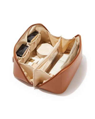 Reise-Make-up-Tasche, große Kapazität, Kosmetiktasche für Damen, wasserdicht, tragbar, offen, flach, Kulturbeutel, Muster, Make-up-Tasche Reise-Make-up-Tasche, große Kapazität, Kosmetiktasche für Damen, wasserdicht, tragbar, offen, flach, Kulturbeutel, Muster, Make-up-Tasche von ONXE
