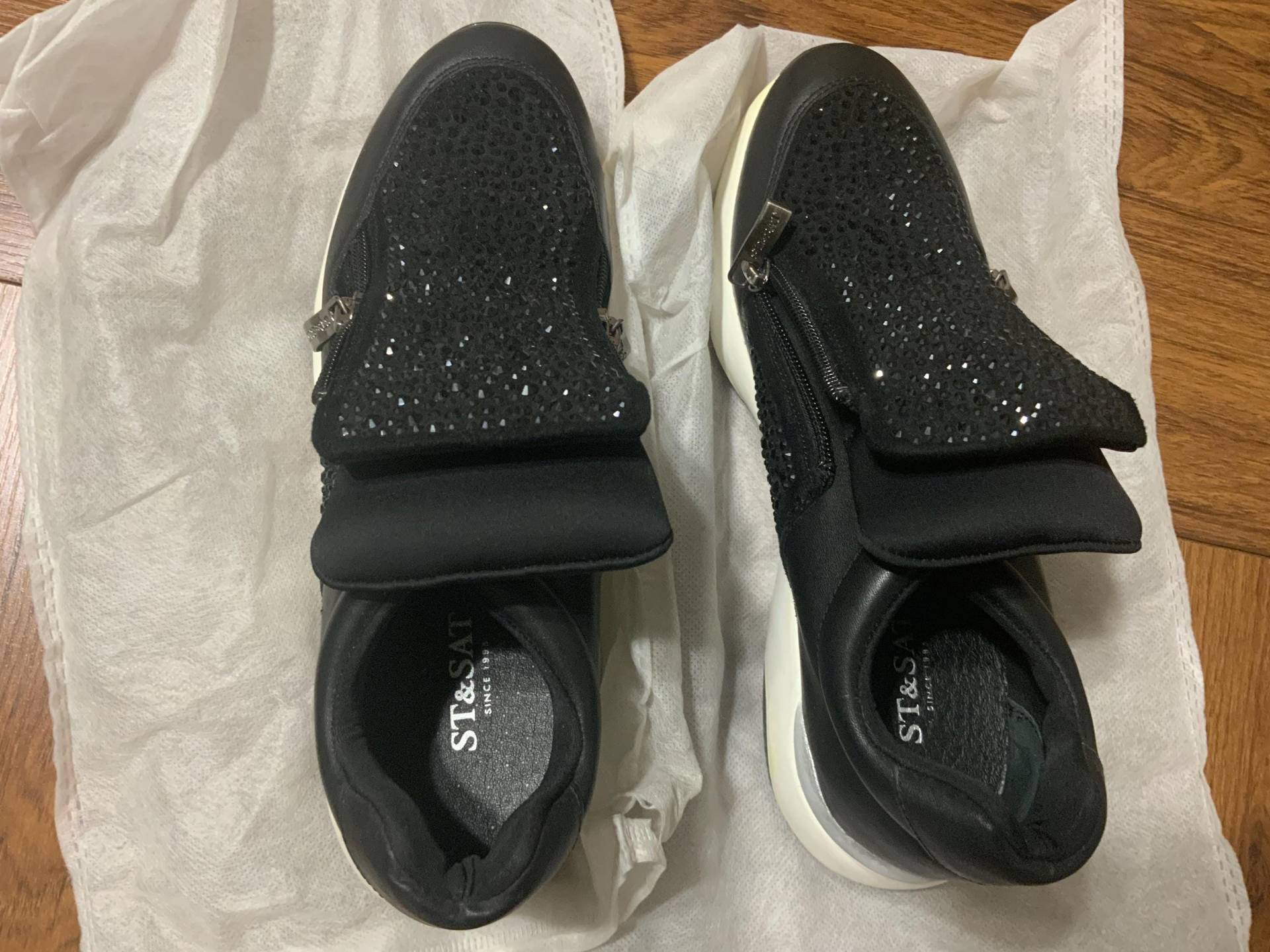 Vintage 2006 St Und Sat 39, 5 cm Schwarze Strass Schuhe Für Frauen, Süße Neue Schuhe, Ideal Zum Verschenken Oder Sammeln, Jeden Anlass von OOAKSS