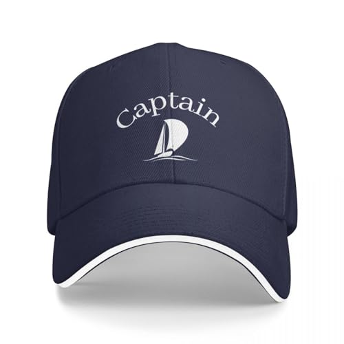 OOAXBEED Basecap Baseball Cap Kapitän weißes Logo Cap Baseball Cap große Größe Hut Hut für Frauen Männer OOAXBEED Basecap Baseball Cap Kapitän weißes Logo Cap Baseball Cap große Größe Hut Hut für Frauen Männer von OOAXBEED