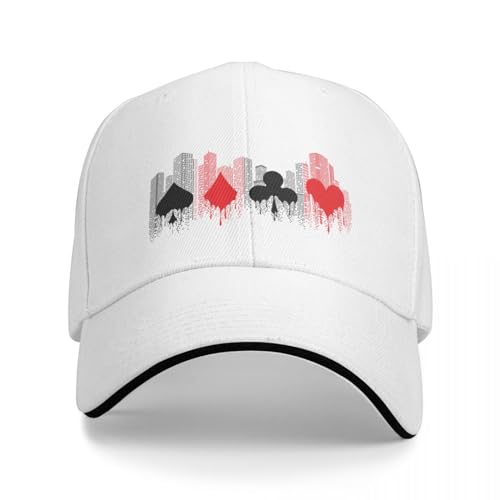 OOAXBEED Basecap Baseball Kappe Alice in Borderland Gebäude und Spielkarten Kappe Baseball Caps lustige Hut Kappe Frauen männer von OOAXBEED
